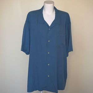 Silk Tommy Bahama Shirt - Blue